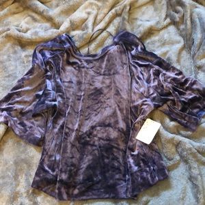 NWT Free people velvet shirt